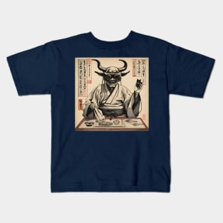 Japanese Cyberpunk Demon Kids T-Shirt